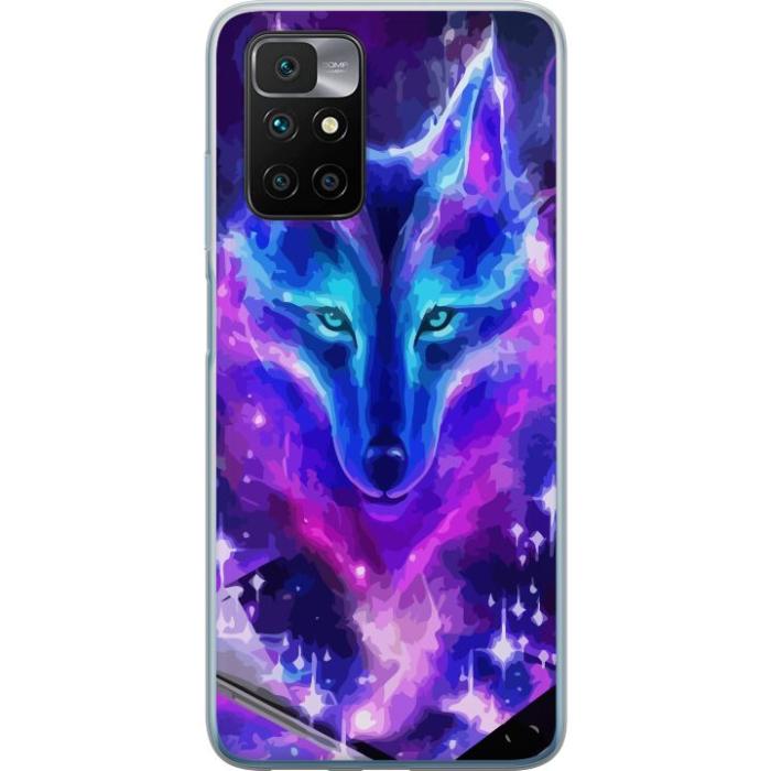 iSecrets - Mobilskal till Xiaomi Redmi 10 med Neon Varg