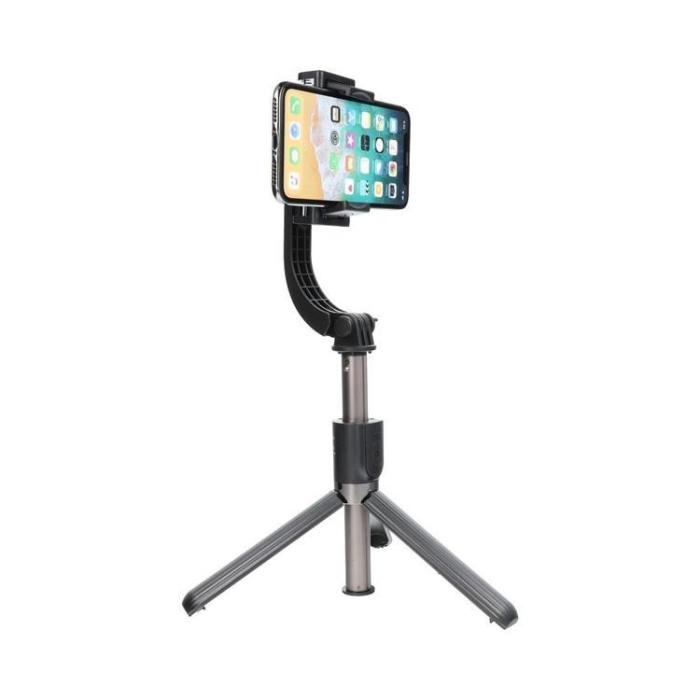 OEM - Combo Selfiestick med Tripod och fjärrkontroll GIMBAL STABILIZER - Svart