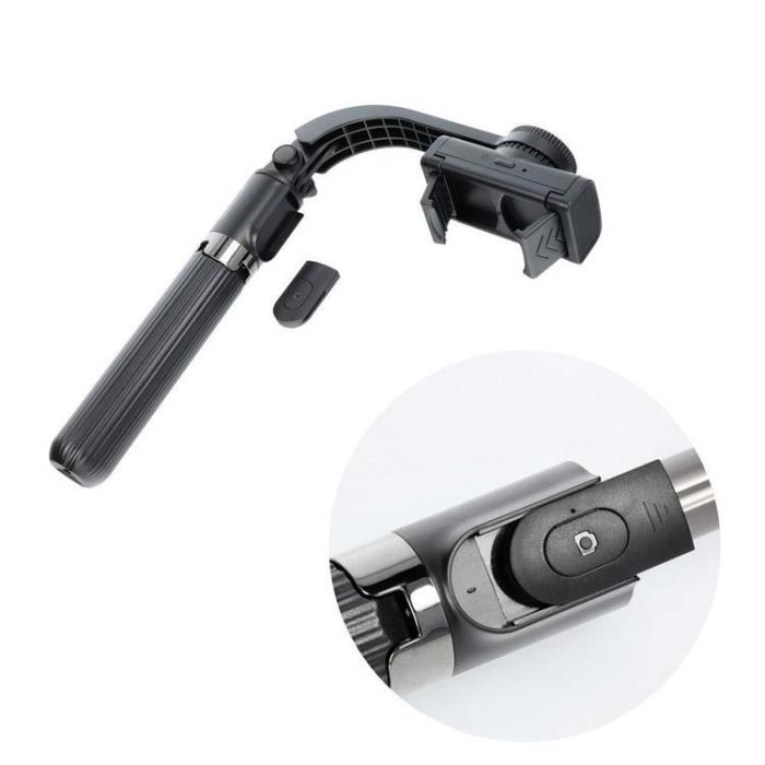 OEM - Combo Selfiestick med Tripod och fjärrkontroll GIMBAL STABILIZER - Svart