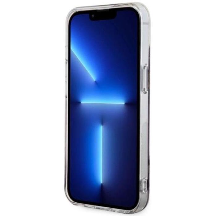 Guess - Guess iPhone 14 Mobilskal MagSafe Guld Marble - Lila