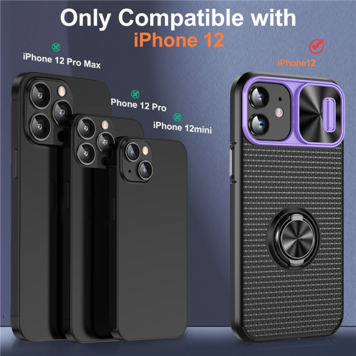 OEM - iPhone 11 Mobilskal Ringhållare Kickstand - Lila