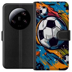 iSecrets - Pl&aring;nboksfodral till Xiaomi 13 Ultra med Fotbollar