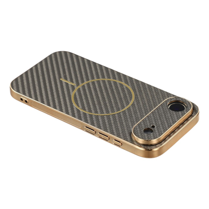A-One Brand - iPhone Air Mobilskal MagSafe Carbon Fiber Electroplated - Kaffe