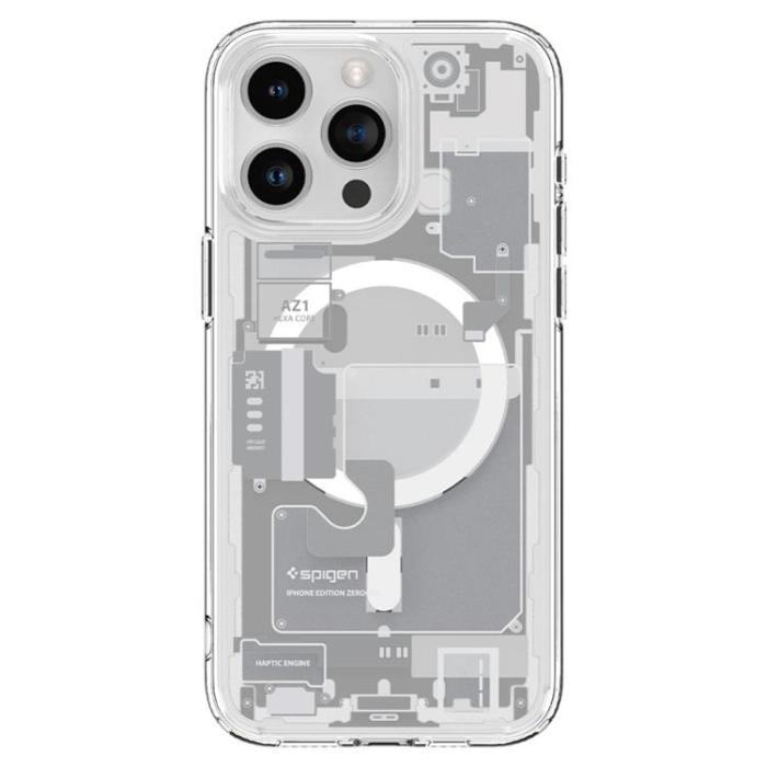 Spigen - Spigen iPhone 15 Pro Mobilskal Magsafe Hybrid - Zero One Vit