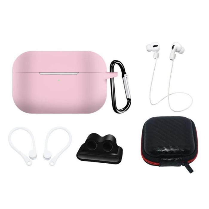 OEM - [5-Pack] Airpods Pro 2/Pro 1 Tillbehör Set - Rosa