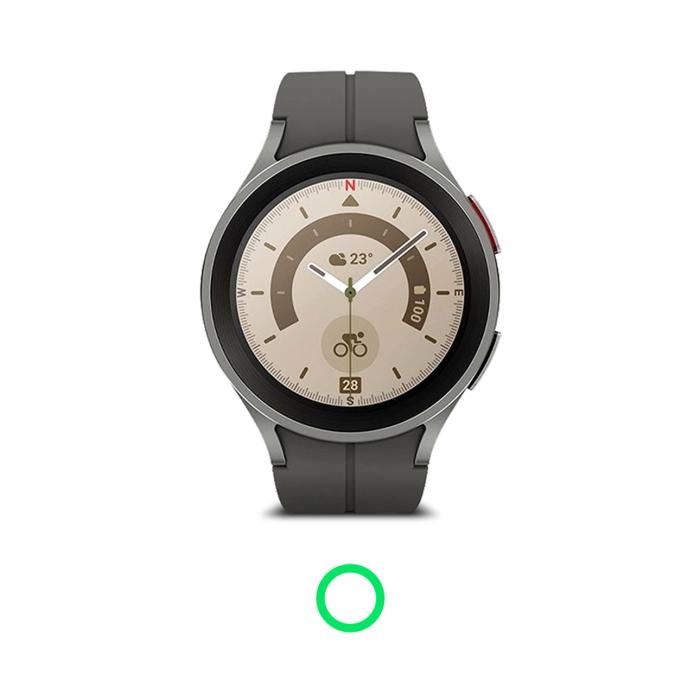 UTGATT5 - Ringke Galaxy Watch 5 Pro (45mm) Skal Bezel Styling Overlay - Silver