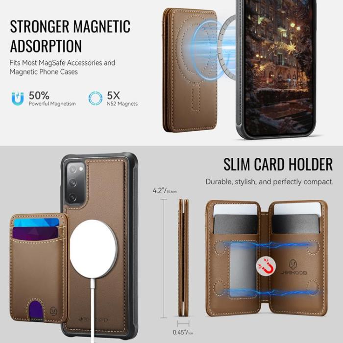 OEM - JEEHOOD Samsung Galaxy S20 FE Fodral Konstläder - Brun