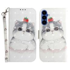 OEM - Pl&aring;nboksfodral f&ouml;r Samsung Galaxy S26 Konstl&auml;der M&ouml;nster - S&ouml;t Katt - Gr&aring;