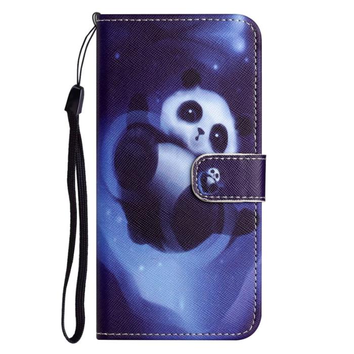 OEM - Plånboksfodral för Samsung Galaxy S26 Konstläder Mönster - Panda