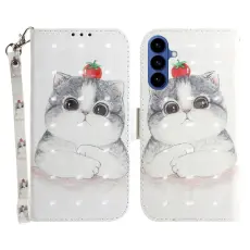 OEM - Pl&aring;nboksfodral f&ouml;r Samsung Galaxy S26 Konstl&auml;der M&ouml;nster - S&ouml;t Katt - Gr&aring;