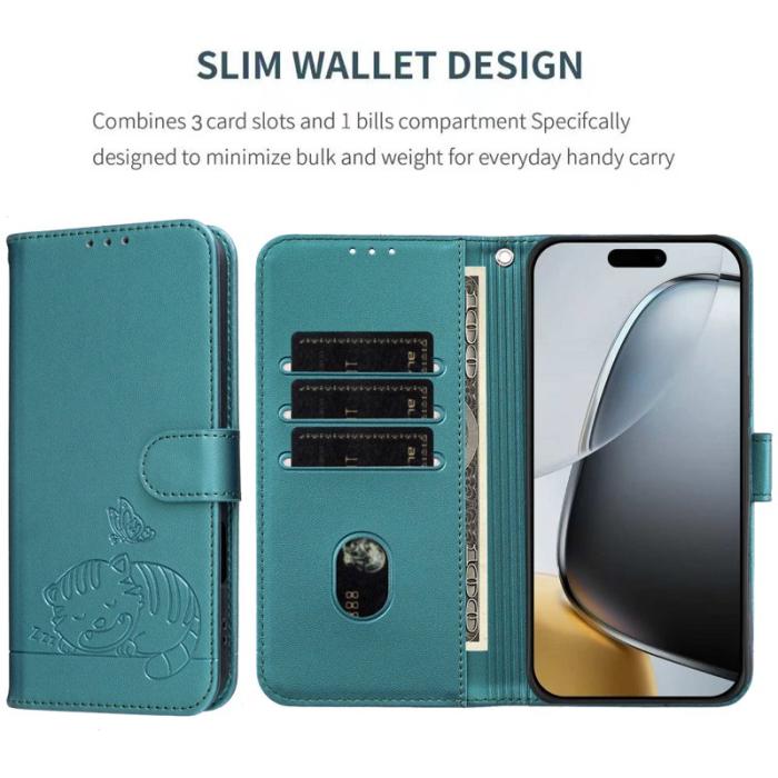 OEM - Plånboksfodral för Samsung Galaxy S26 RFID Blocking Ställ - Mörkgrön