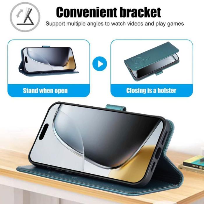 OEM - Plånboksfodral för Samsung Galaxy S26 RFID Blocking Ställ - Mörkgrön
