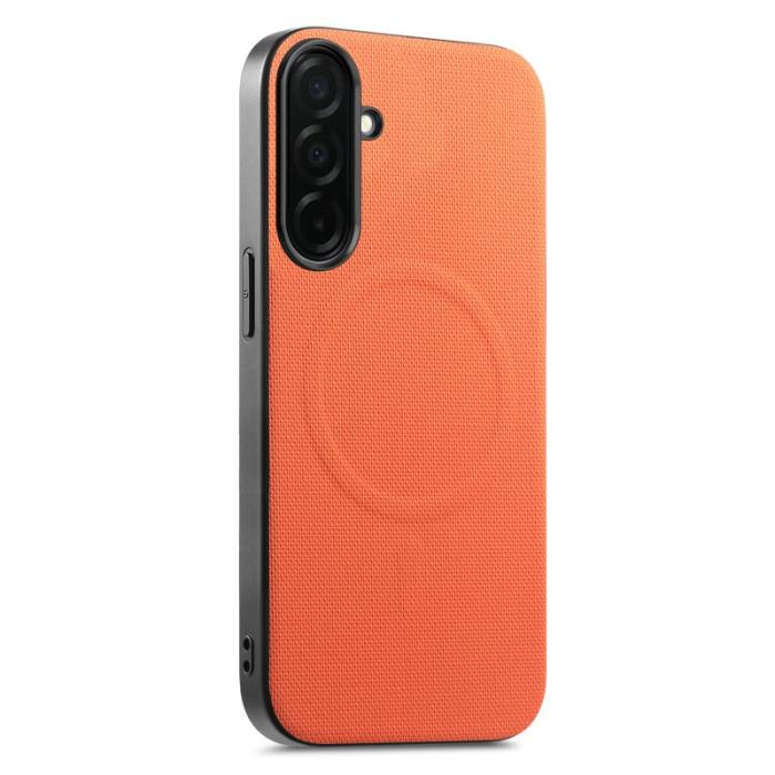 OEM - Mobilskal för Samsung Galaxy S26 Plus Magnetiskt Konstläder + TPU - Orange