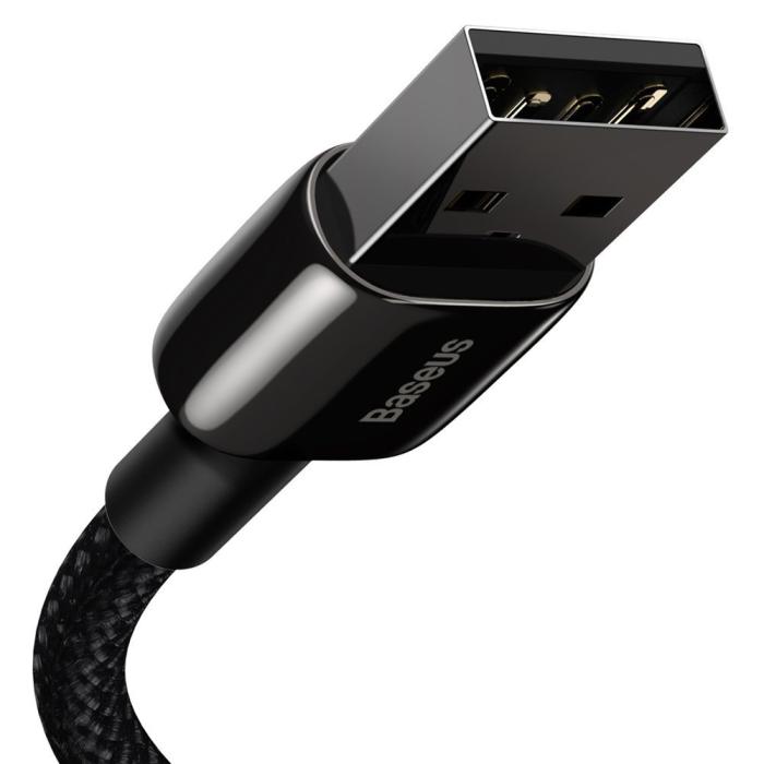 BASEUS - Baseus Tungsten USB-A till Lightning kabel 1m - Svart