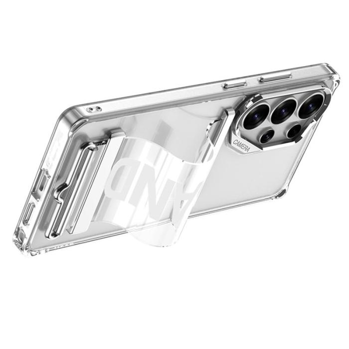 GKK - GKK Mobilskal för Samsung Galaxy S26 Ultra Transparent TPU Kickstand - Guld