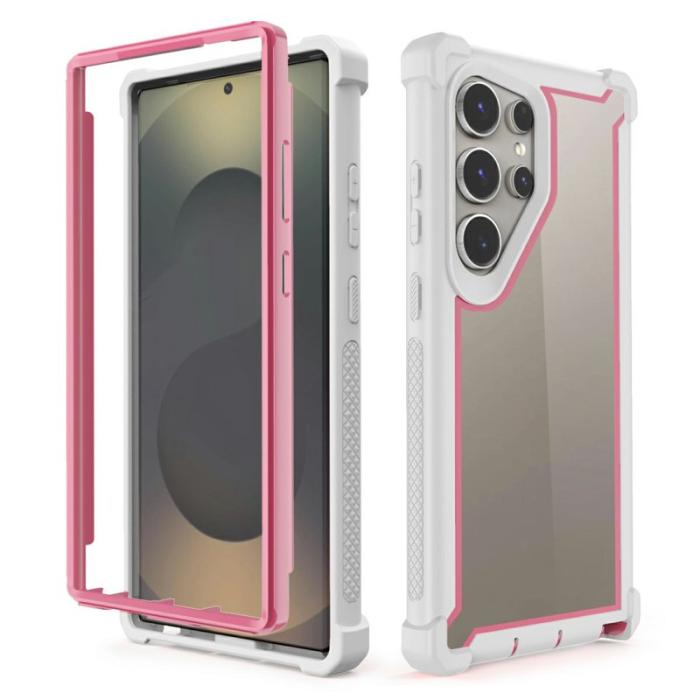 OEM - Mobilskal för Samsung Galaxy S26 Ultra Transparent TPU + PC - Rosa