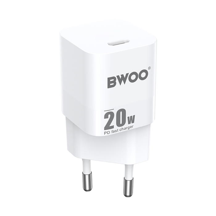 BWOO - BWOO Mini Väggladdare 20W USB-C CDA155 - Vit