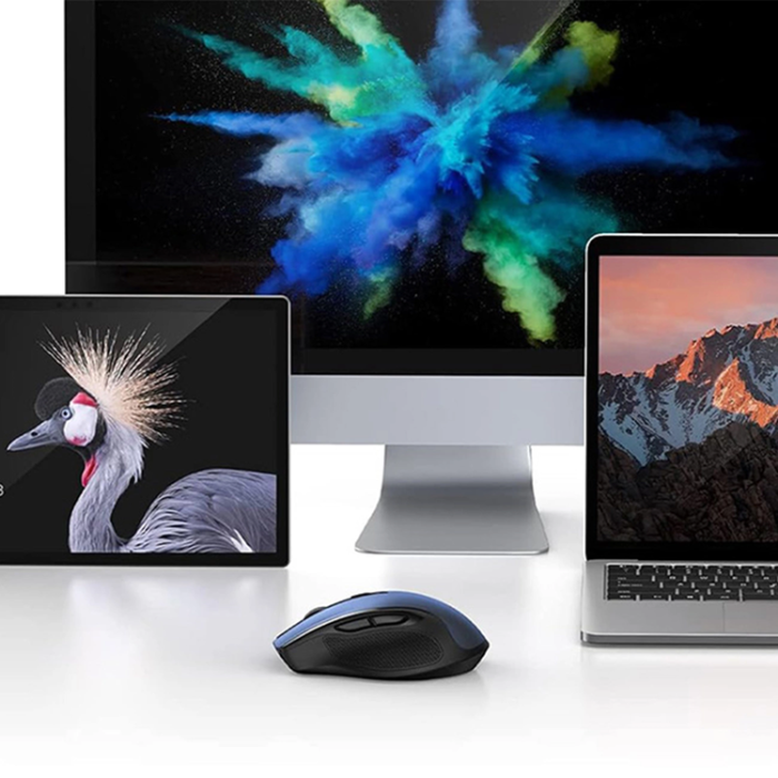 Ugreen - Ugreen MU006 Optisk Trådlös Mus USB 2.4GHz/Bluetooth 5.0 - Blå