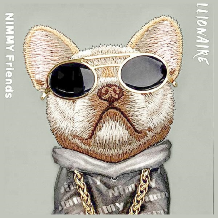 NIMMY - Nimmy iPhone 15 Pro Mobilskal Glasses Cool Dog - Grå