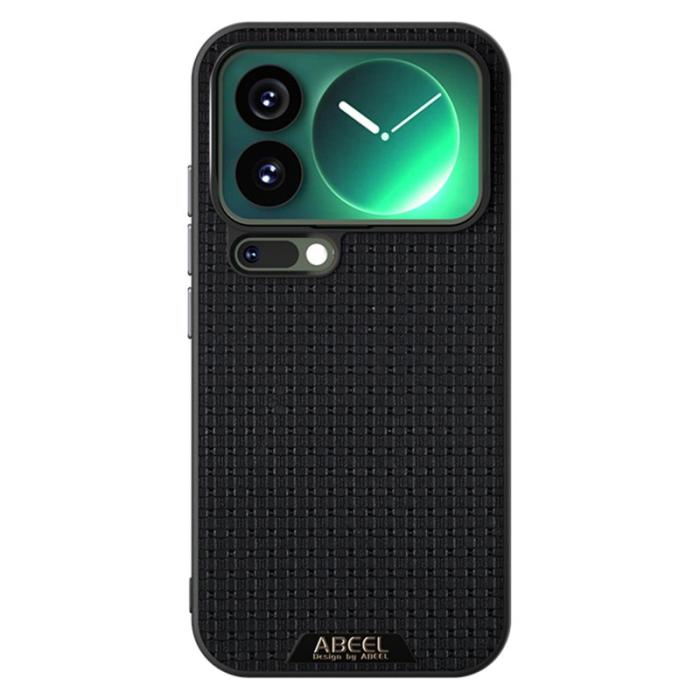 ABEEL - ABEEL Mobilskal till Xiaomi 17 Pro MagSafe Äkta Läder Svart