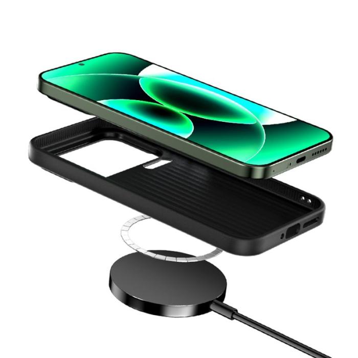 ABEEL - ABEEL Mobilskal till Xiaomi 17 Pro MagSafe Äkta Läder Svart