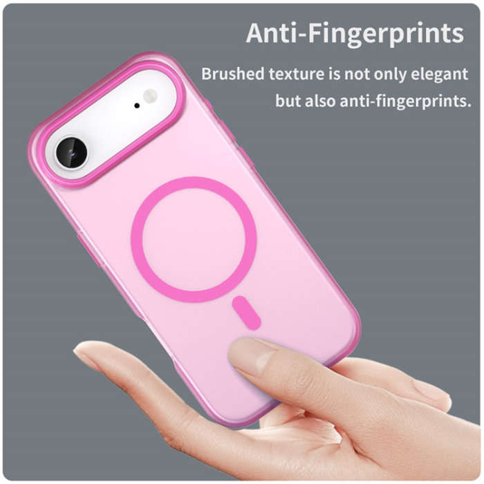 A-One Brand - iPhone 17 Air Mobilskal MagSafe Slim Matte Translucent - Rosa