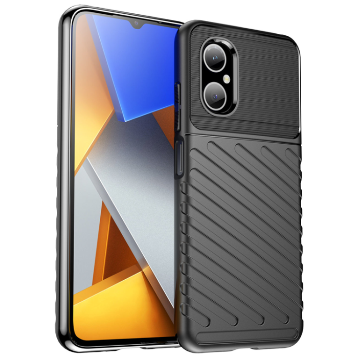 OEM - Xiaomi Redmi Note 11E/Redmi 10/10 Prime Plus /Poco M4 Skal Thunder - Svart