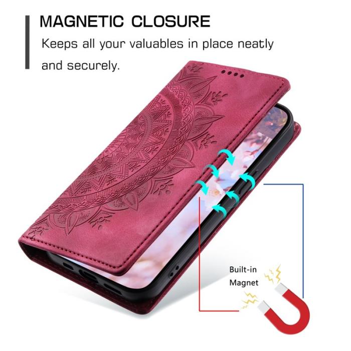 OEM - Mobilskal till Samsung Galaxy S26 Plus Magnetstängning KonstLäder - Rosa