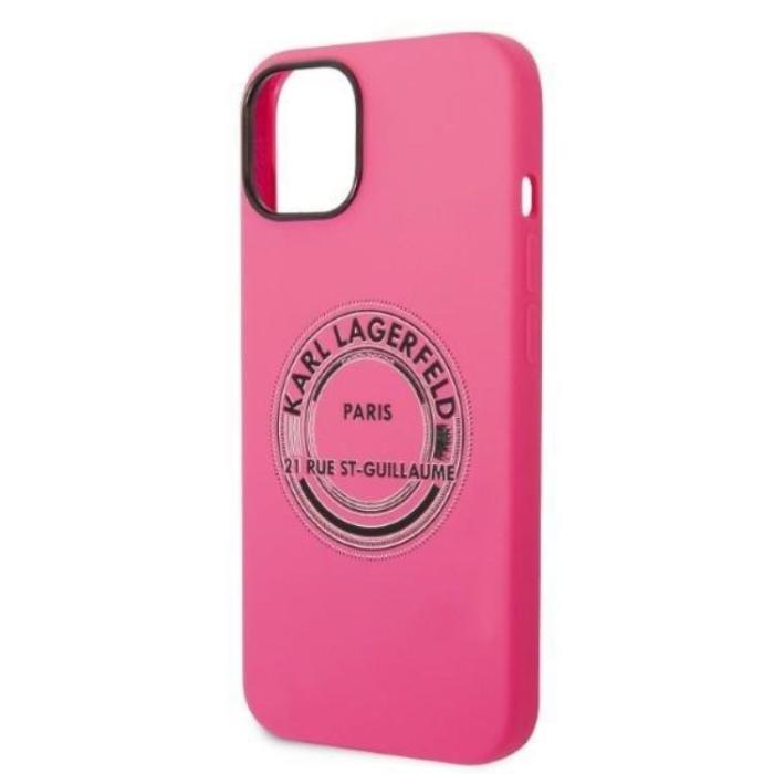 KARL LAGERFELD - Karl Lagerfeld iPhone 14 Plus Skal Silicone RSG - Rosa