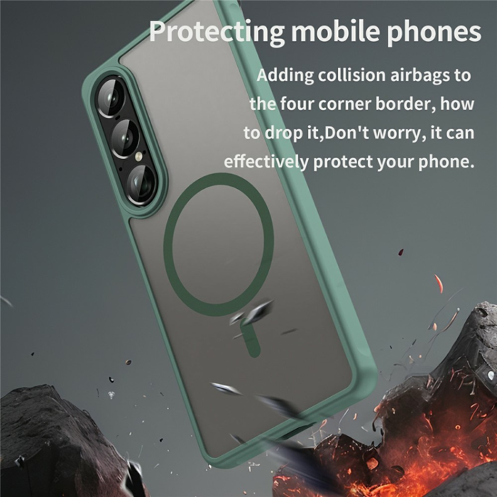 A-One Brand - Sony Xperia 1 VII Mobilskal MagSafe MagSafe Shockproof - Grön