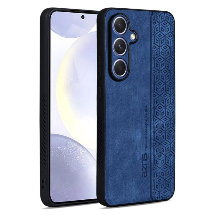 AZNS - AZNS Samsung Galaxy S25 Fodral KonstLäder - Skyddande - Blå