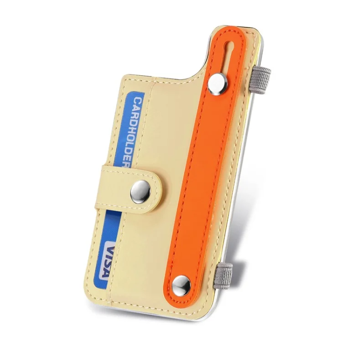 A-One Brand - Korthållare Kickstand PU-läder - Gul