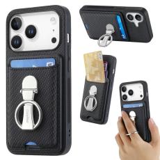 CASENEO - CASENEO C1-19 iPhone 17 Pro Max Fodral KonstL&auml;der - Svart