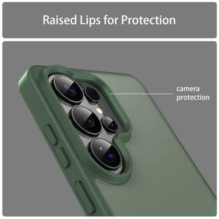 OEM - Mobilskal till Samsung Galaxy S26 Ultra Plast Matt Anti Drop - Olivgrön