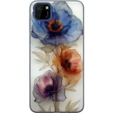 Gustaf - Mobilskal till Huawei Y5p med Silkesblommor