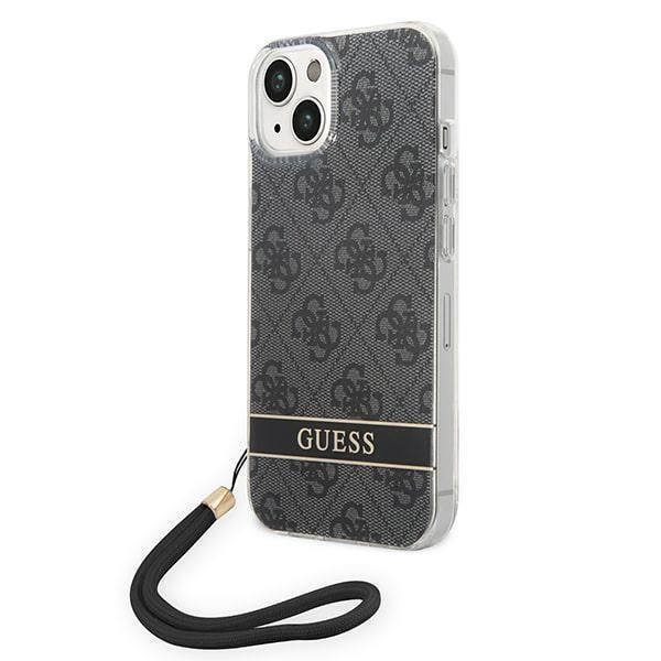 GUESS iPhone 14 Plus Skal Print Strap - Svart | 2353 | AlltMobil