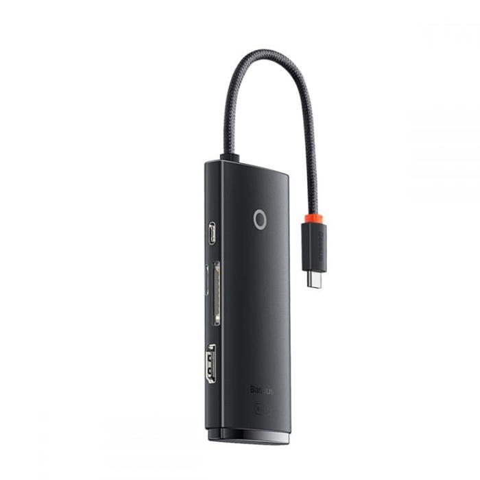 UTGATT1 - Baseus Lite Series 6-Port USB-C Hub Adapter - Svart