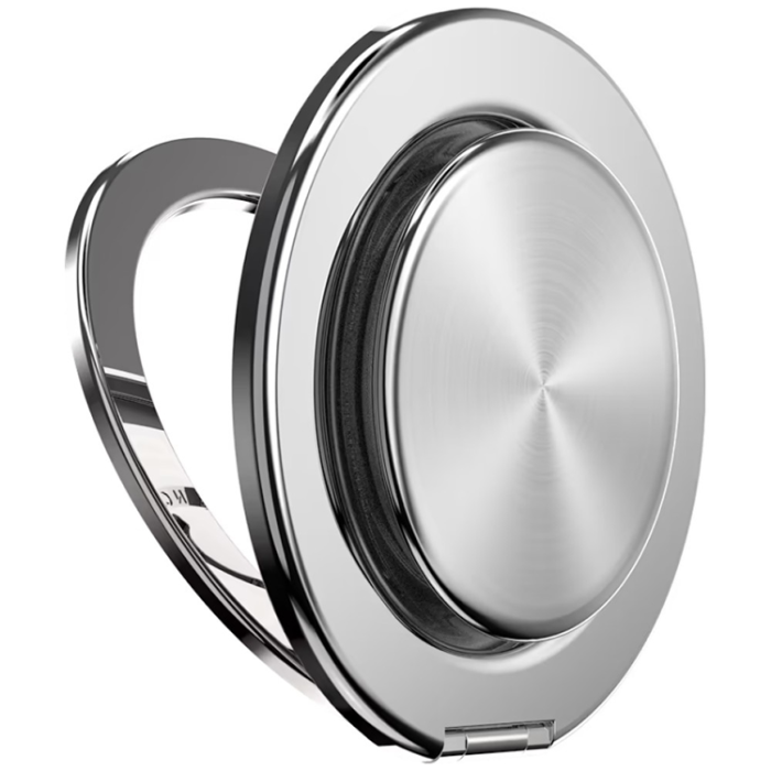 PopSockets - PopSockets MagSafe Popuphållare och Stativ Aluminium Radial - Silver