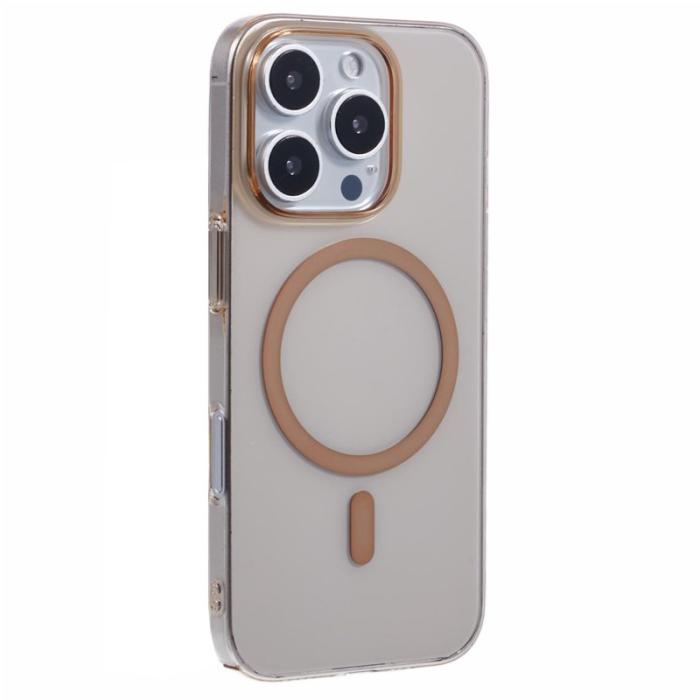 X-Level - X-LEVEL Mobilskal till iPhone 16 Pro Transparent Slim Hård PC Guld