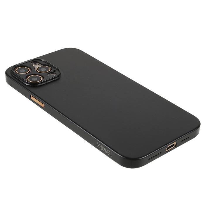 X-Level - X-LEVEL Wing Series Ultra Thin Fodral för iPhone 12 Pro Max - Svart