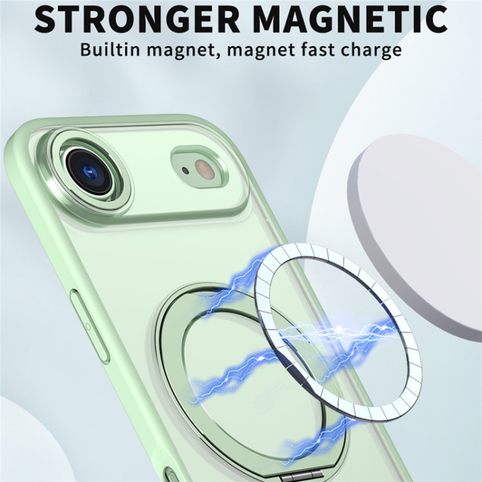 A-One Brand - iPhone Air Mobilskal MagSafe TPU + Acrylic Kickstand - Grön