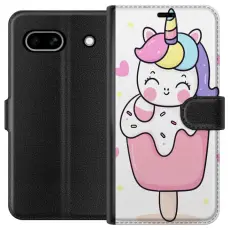 iSecrets - Plånboksfodral till Google Pixel 7a med Glad enhörning
