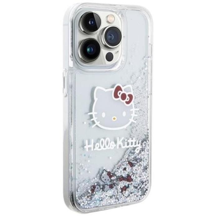 Hello Kitty - Hello Kitty iPhone 15 Pro Mobilskal Liquid Glitter Charms