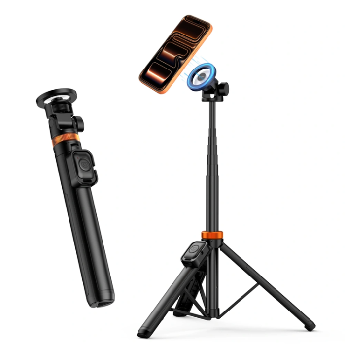 Tech-Protect - Tech-Protect Magsafe Trådlös Selfie Stick Tripod L03S - Svart