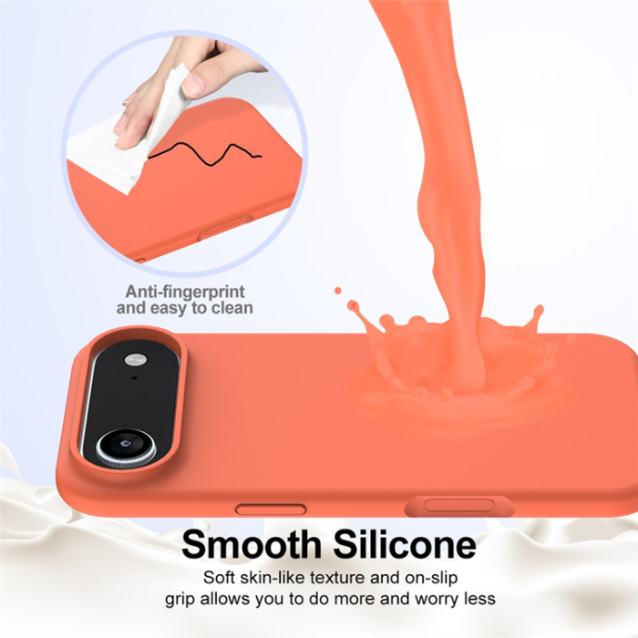 A-One Brand - iPhone 17 Air Mobilskal MagSafe Silikon Anti-Drop - Orange