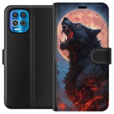 iSecrets - Plånboksfodral till Motorola Edge S med Ylande varg