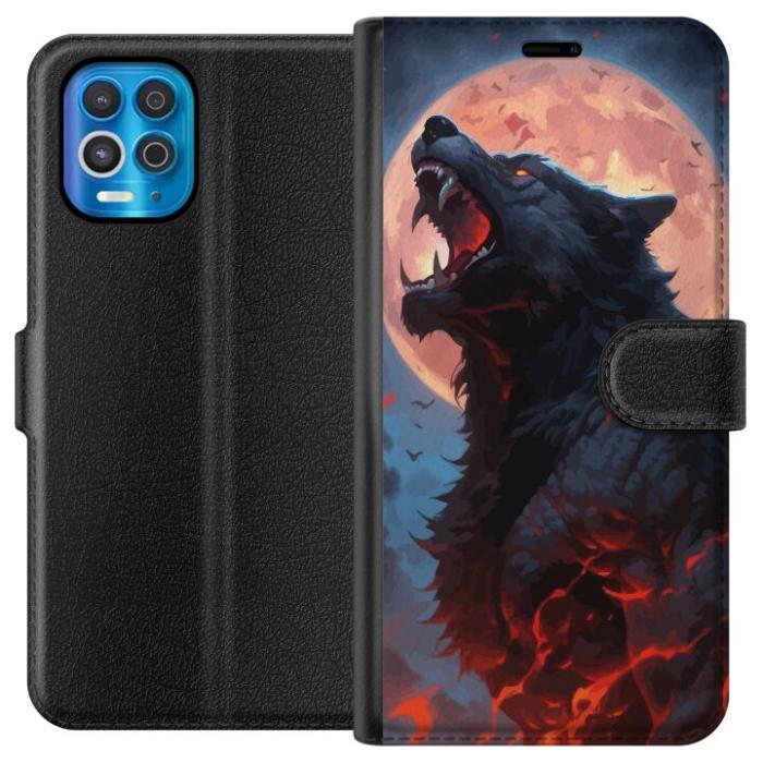 iSecrets - Plånboksfodral till Motorola Edge S med Ylande varg