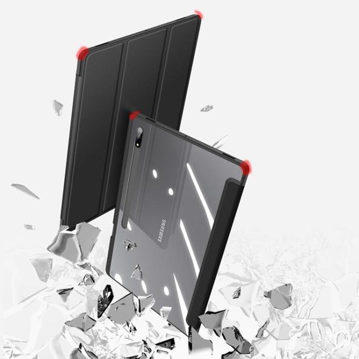 UTGATT1 - Dux Ducis Galaxy Tab S8 Ultra Skal Toby Armored Flip Smart - Svart