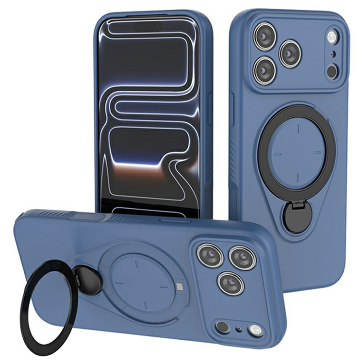 iPhone 17 Pro Mobilskal MagSafe Rotating Kickstand TPU PC - Blå (Blå) | 2353 | AlltMobil
