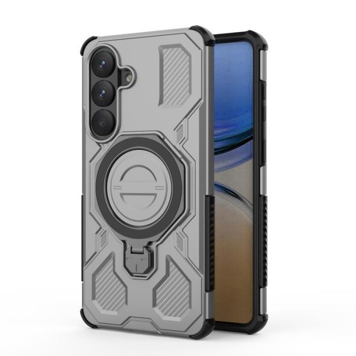 WANLONFENG - WANLONFENG Samsung Galaxy S26 Skal PC TPU KJ Serie - Grå